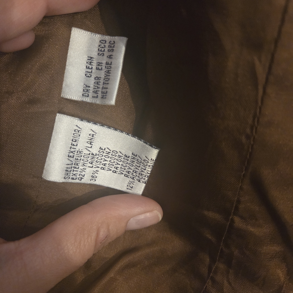 Rena Rowan Wool Blend Tweed Lined Jacket Size 12 - Picture 4 of 5
